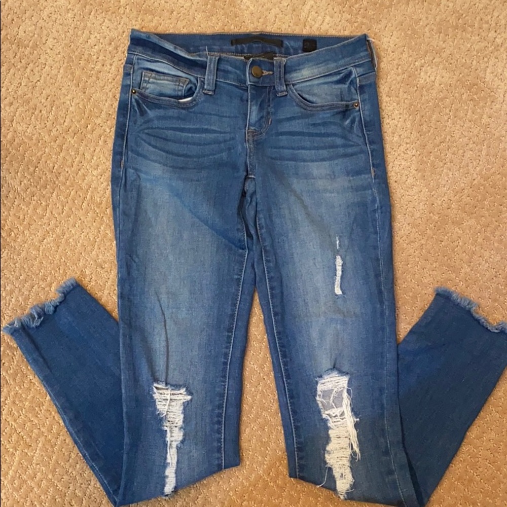 Skinny ankle jeans!